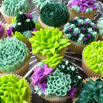 succulent garden cupcakes