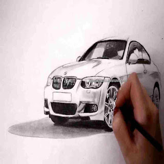 BMW Car Sketch Drawing