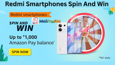 Redmi Smartphones Spin And Win Rs 1000
