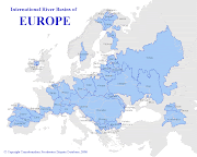 International river basins of Europe. (europe river)