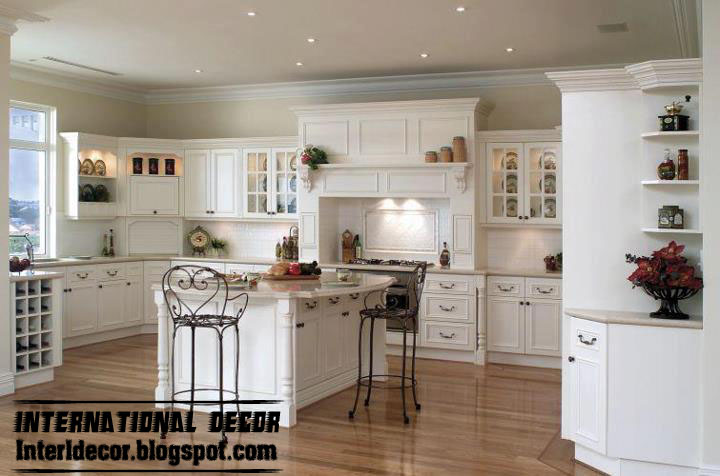 darkish kitchen shelves with dark floors