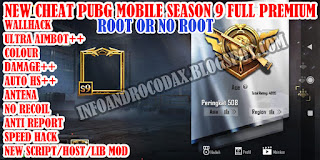 Cheat Pubg Mobile Season 9 Full Premium Lengkap Anti Banned