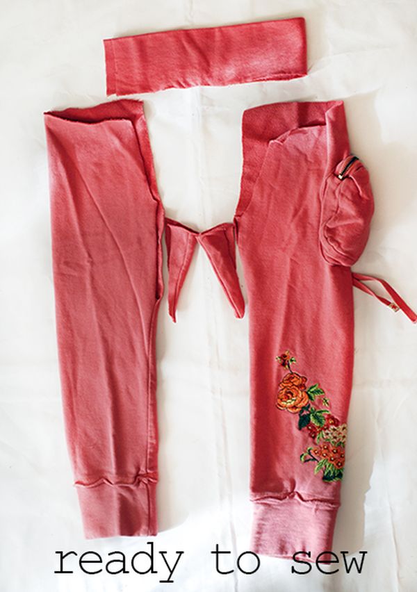 DIY- Easy Upcycled Sweatpants