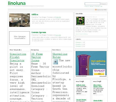 Linoluna Blogger Template
