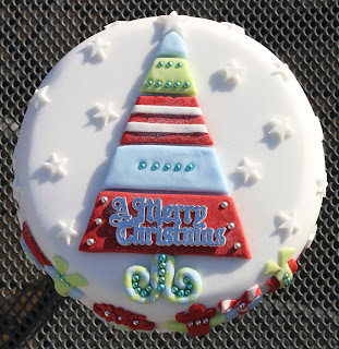 cake, christmas, christmas tree, fondant