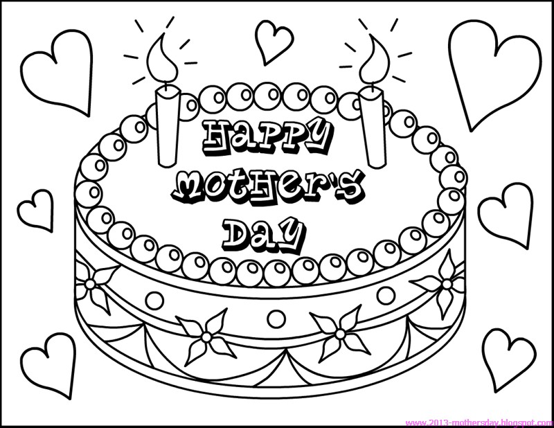 Happy Mother Day Printable Coloring Pages 5