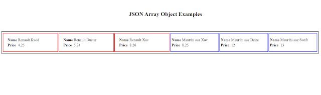 json table Example