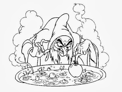 Snow White Coloring Pages - Witch 4