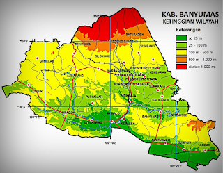 Peta Geografis Banyumas