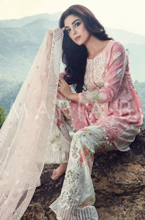 Maya Ali for Maria B Eid Lawn Collection 2016 