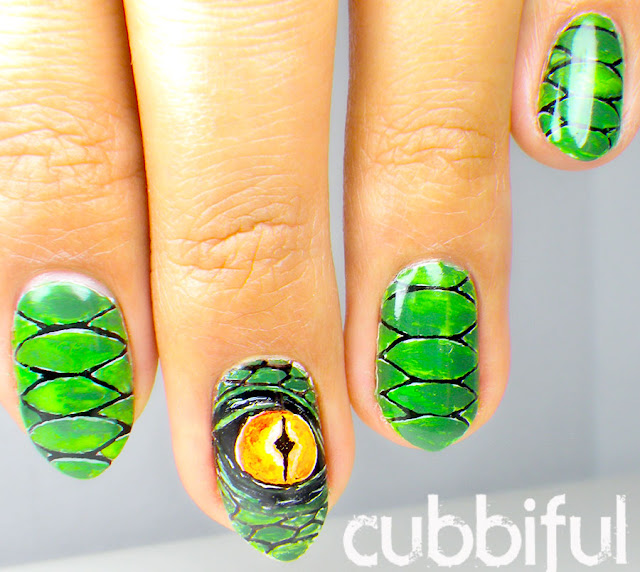 Awesome Dragon Nail Art