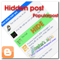 Ẩn một bài viết bất kỳ trong tiện ích Popular Posts