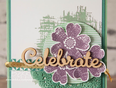 Celebrate Card featuring Flower Shop Stamp Set and other Stampin' Up! UK products - get them here