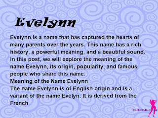 meaning of the name "Evelynn"