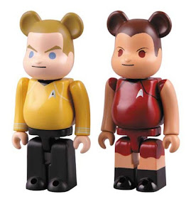 Star Trek 100% Be@rbrick Set by Medicom Toy - James T. Kirt and Uhura Be@rbricks