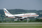 A Boeing 737200 in Britannia Airways livery, similar to the one involved in . (px britannia airways boeing at zurich airport in may )