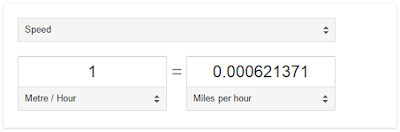 Meter per hour to miles per hour conversion using Matlab