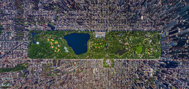 The Atlantic, what you're looking at is aerial photos stitched together to form one huge 3D panorama of Central Park. Russian photographer Sergey Semonov won first place in the amateur category at the Epson International Photographic Pano Awards for this near unbelievable photo.