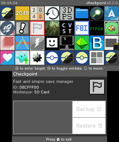 3ds Extdata Dumpを使わずにセーブデータ改造のためにセーブデータ やextdataを間単にバックアップ リストアする方法 Checkpoint