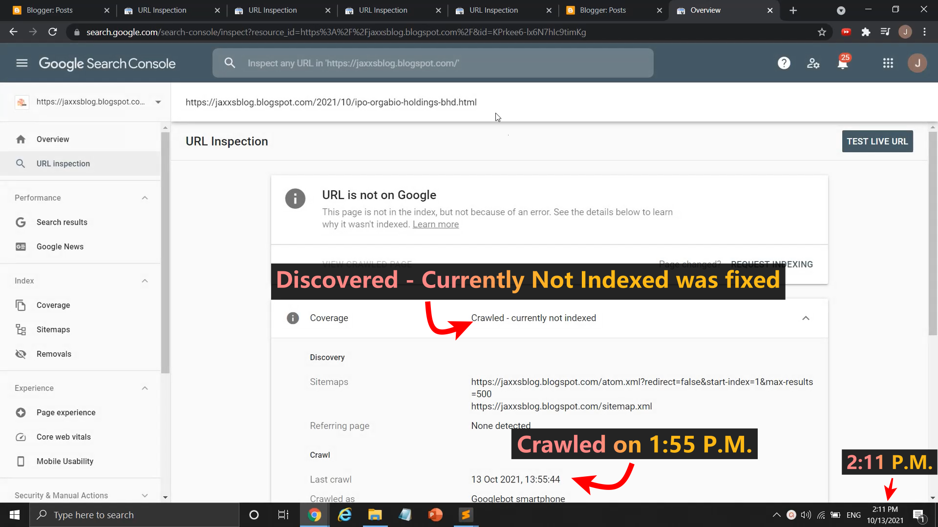 Discovered Currently Not Indexed is fixed and crawled currently not indexed