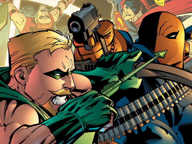 green arrow vs deathstroke