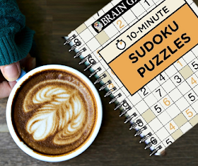 Sudoku Books:  Brain Games 10 Minute Sudoku Puzzles Book Review