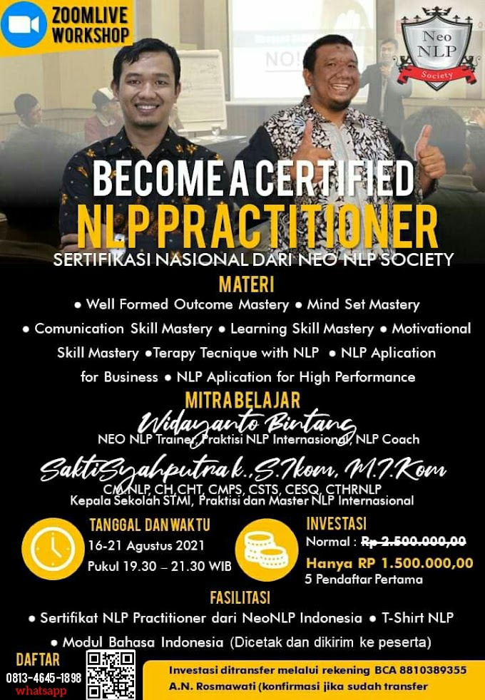 CERTIFIED NLP PRACTITIONER