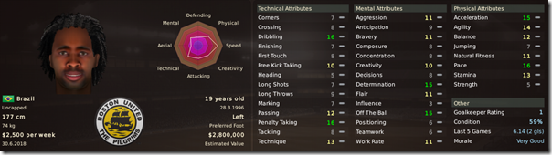Gaucho in Football Manager 2011