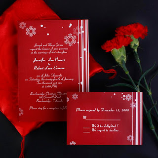 red wedding cards