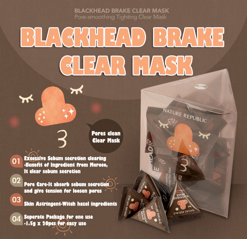 Nature Republic - Blackhead Brake Clear Mask