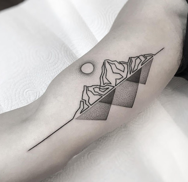 Tatuagens geométricas para homens: 40 ideias estilosas