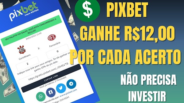 Como funciona a promoção da PixBet? ACERTOU, GANHOU! 