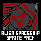 alien space ship sprite pack
