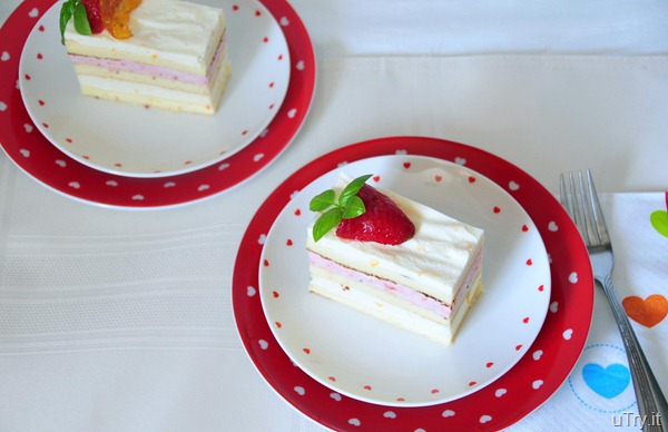 DMeyer Lemon and Strawberry Mousse Cakes