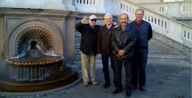 Los ajedrecistas Jaume Anguera, Emili Simón, Guillem Buxadé y Tomàs Serra