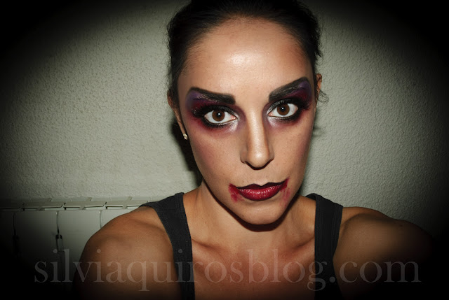 Maquillaje Halloween 9: Vampiro sexy (versátil), Halloween Make-up 9: Sexy Vampire (versatile) efectos especiales, special effects, Silvia Quirós