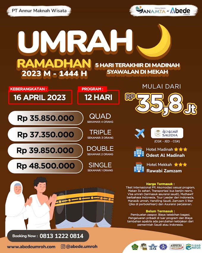 Umrah Ramadhan 2023, 5 Hari Terakhir di Madinah dan Syawalan di Mekah