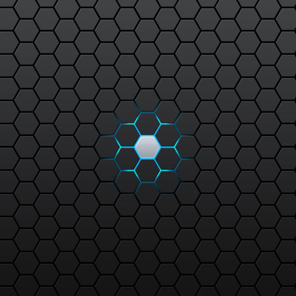 Blue Hexagon Glow Iphone Shockwave Wallpapers HD Wallpapers Download Free Images Wallpaper [wallpaper981.blogspot.com]