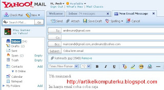 Kirim Email yahoo