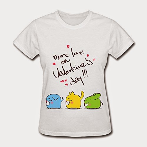 Women's T Shirt Create Trendy Valentines Day Cute Cat