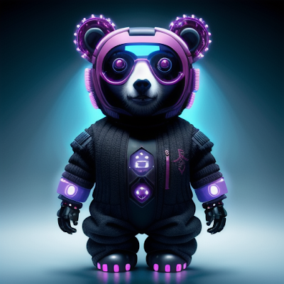 Cute Cyberpunk Bear (5)