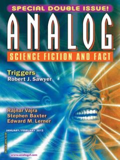 Cover of the magazine Analog Science Fiction and Fact, January-February 2012 issue