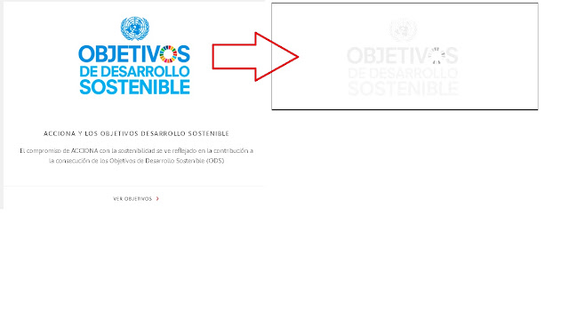 Logo de objetivos de desarrollo sostenible de Acciona invisible con escala de grises