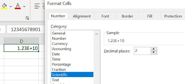 Scientific format