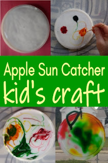 Apple Sun Catcher kid's craft