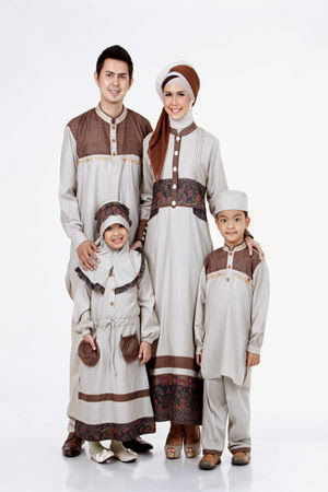 Model Baju Muslim Lebaran untuk Keluarga