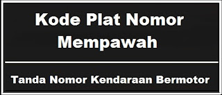 Kode Plat Nomor Kendaraan Mempawah