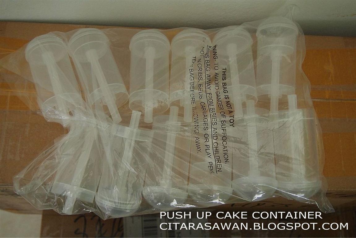 Push Up Cake Container untuk di Jual - Berserta Resipi dan 