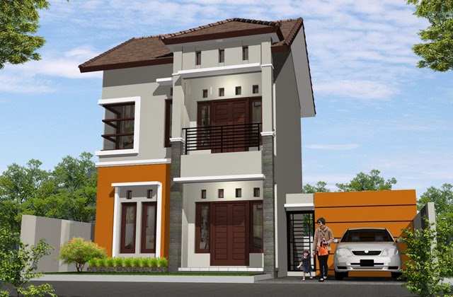 Contoh Gambar  Rumah  Minimalis  Modern 1 2 Lantai  Model Terbaru  2014 NYETIR 2014