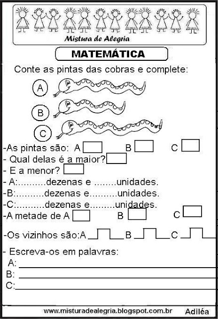 Matemática para séries iniciais de alfabetização